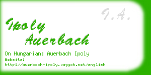 ipoly auerbach business card